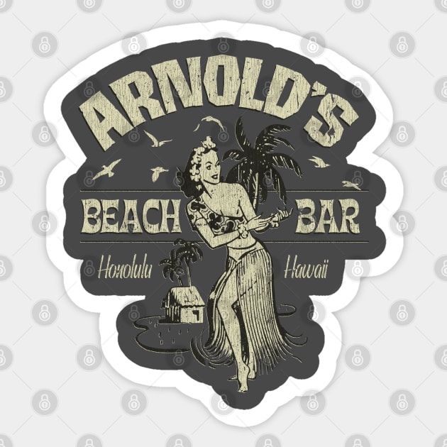 Arnold's Beach Bar Sticker by JCD666